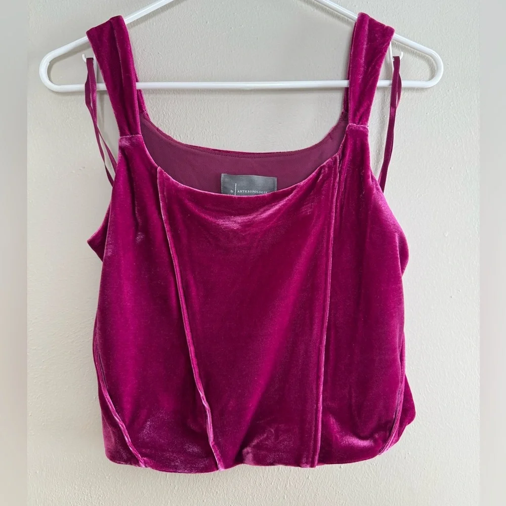 Anthropologie Velvet Corset Top - Small - Picture 3 of 10